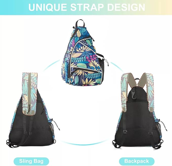 Pickleball Bag, Tennis Bag with Dual Racquet Holder, Waterproof Durable Tennis Racket Bag, Tennis Backpack Large Storage for Holds Tennis Balls, Badminton, Stylish, Lightweight Portable（blue）