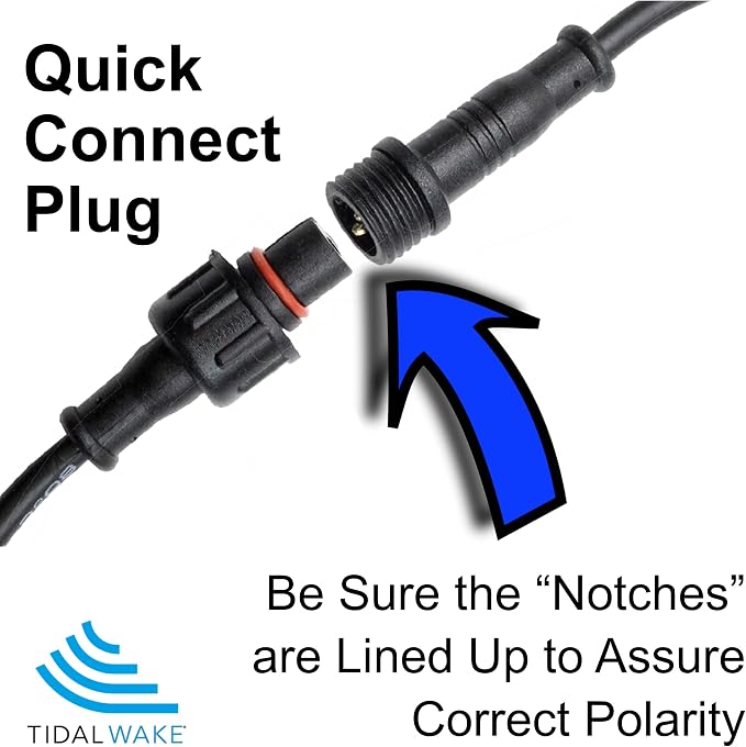 Tidal Wake IP68 LED Underwater Boat Drain Plug Light, Fits 1/2" NPT Threaded Drain, No Holes to Drill! Ultra-Bright Underwater Marine Lighting in Minutes! for Cruising, Fishing, Swimming (Green)