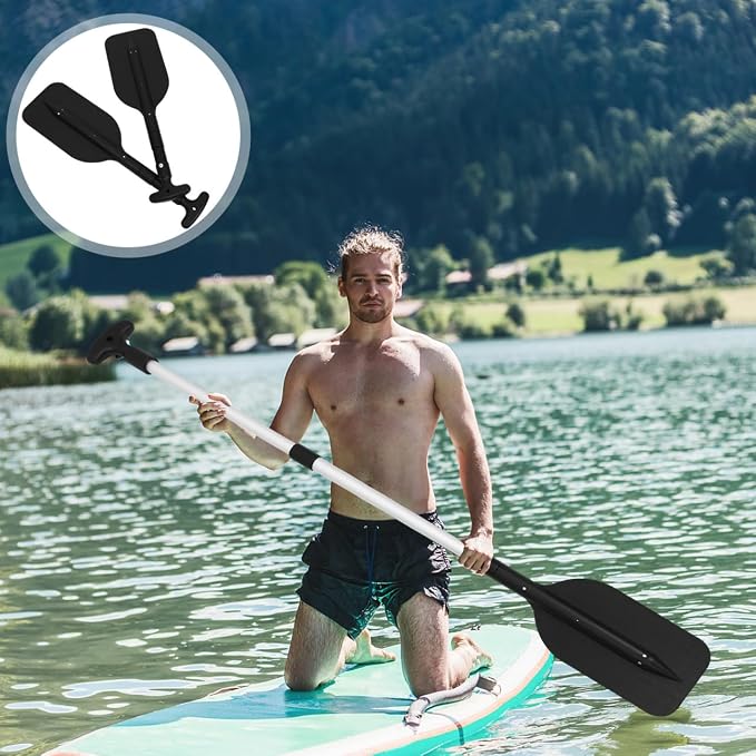 BESPORTBLE Telescopic Kayak Paddle: 2 Pack 22-41inch Aluminum Alloy Boat Oars Collapsible Paddle for Boat Kayaking Rafting Canoe Outdoor Kayak Water Sports