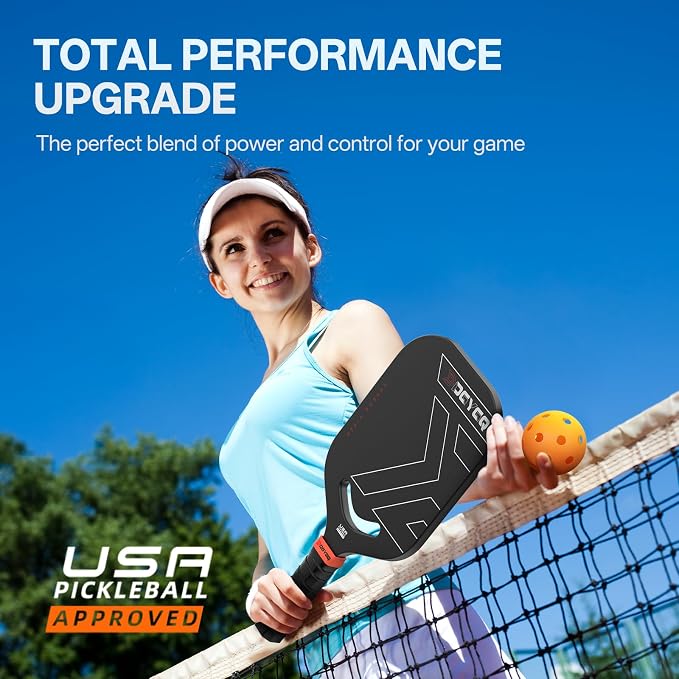 DGYGQ Pickleball Paddles with Polypropylene Honeycomb Core, T700SC Power Carbon Fiber Pickleball Paddle, Increased Power for Ultimate Spin & Consistency
