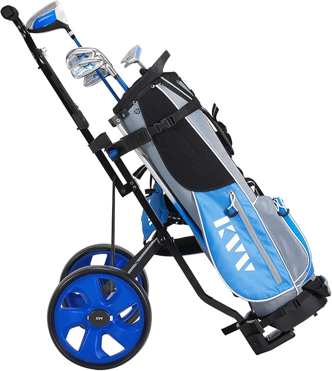 KVV 2-Wheel Junior Golf Cart for 3-10 Years Old Adjustable Upper Bracket