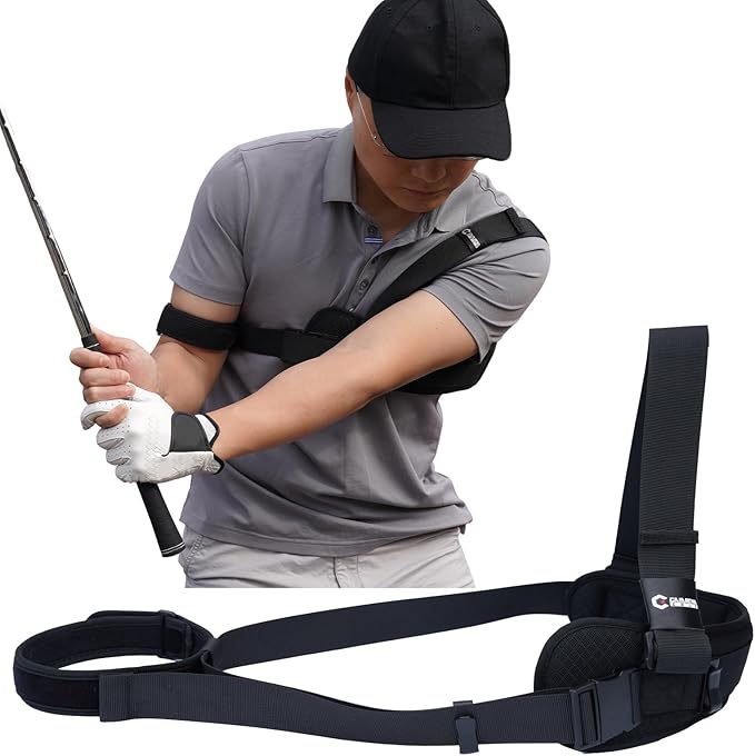 GAIARENA Golf Trail Arm Swing Aid Slider Golf Training Aid, Trainer Equipment to Eliminate Slices & Chicken Wing Swing, Gifts for Men Women Beginner Golfers