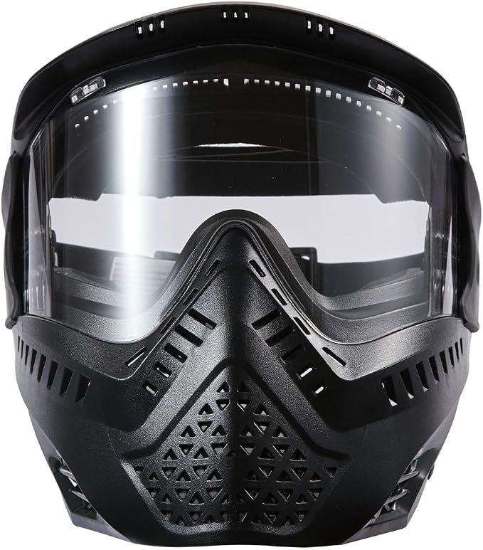 Lancer Tactical High Strength Polyethylene Full Face Airsoft Paintball Mask with Visor