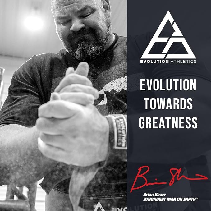 Evolution Athletics Sport Lifting Wraps and Straps for Weightlifting, Powerlifting, Strength Training