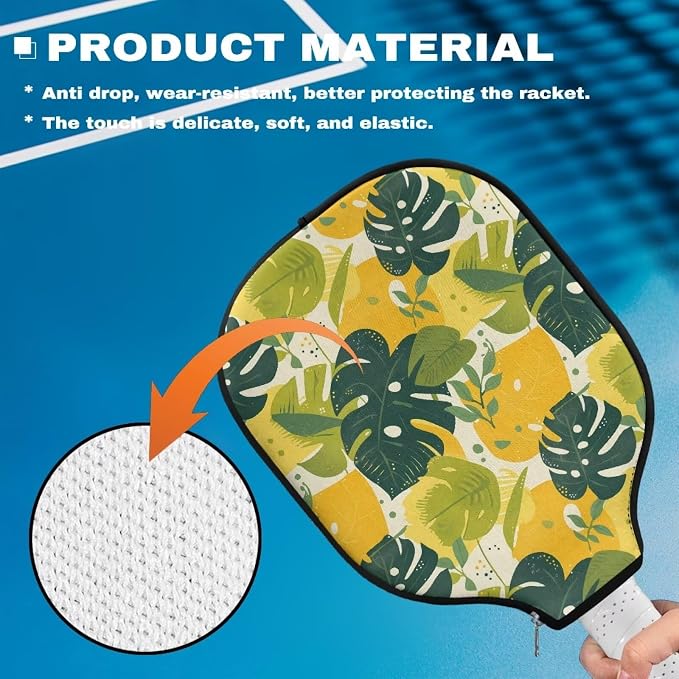 Blue Camo Corgi Pattern Print Pickleball Paddle Covers Only Paddles Holder Sleeve Fits Most Rackets
