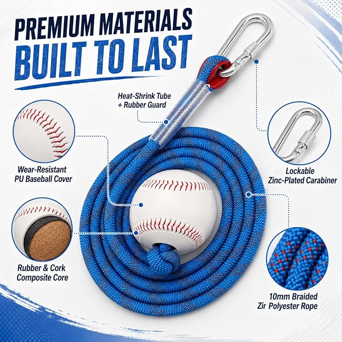 Baseball Softball Batting Swing Hitting Trainer Aid – Enhance Hitting Skills with Combined Tee and Front Toss for Easy Drills – Ideal for Improving Batting Precision