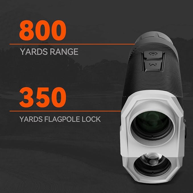 ACPOTEL Range Finder with Magnetic Golf Rangefinder Slope Switch with Yard/M Range Finder Golf with Scanning, Golf Rangefinder Fast Flag-Lock with Vibration, Type-C Charging (Magnetic+)