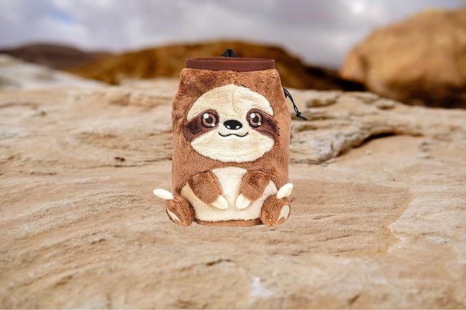 Chalk Bag for Rock Climbing - Cute Chalk Bag for Bouldering, Gym, Indoor & Outdoor Climbing with Adjustable Belt, Brush Holder & Carabiner