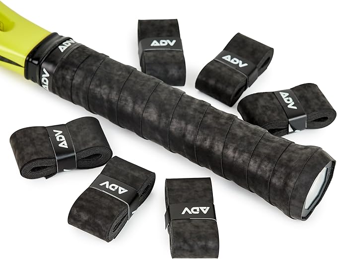 ADV Dry Tennis Overgrip Tape - 3, 6, 12, 30, 60 Pack - FeltTac Tennis Racket Grip Tape - Ultra Absorbent Tennis Grip Tape - Comfort Tennis Racket Grips - Tennis Grips Overgrip