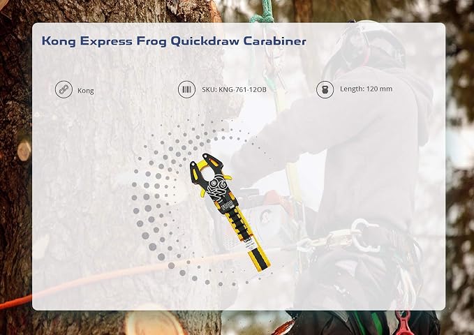 Kong Express Frog Quickdraw Carabiner (12cm)