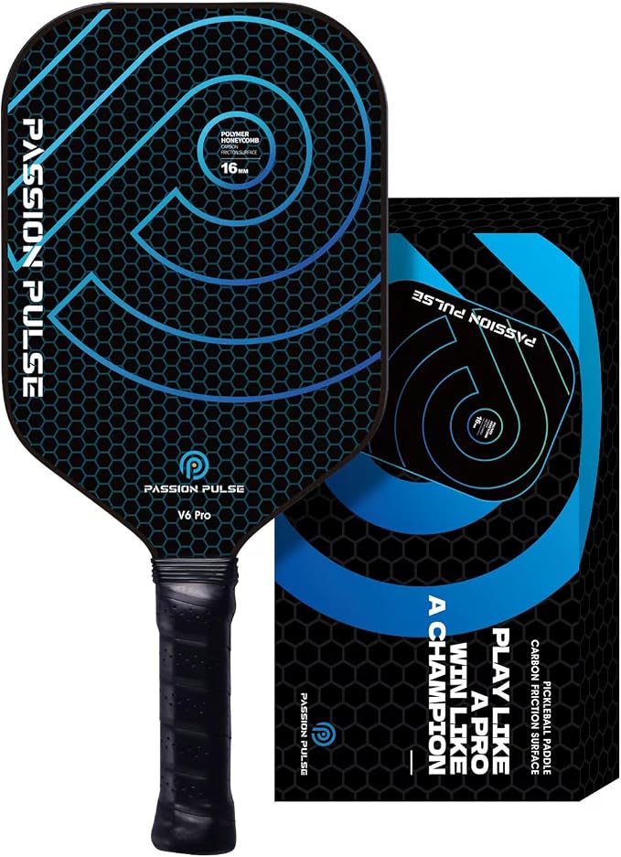 Pickleball Paddles 2026,Carbon Fiber Pickleball Paddle,16mm T700 High Grit & Spin, Professional Pickle Ball Paddles Set Designed for Ultimate Spin & Consistency