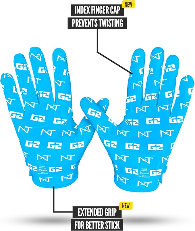 Nxtrnd G2 Pro Football Gloves, Men's Ultra Sticky Elite Receiver Gloves