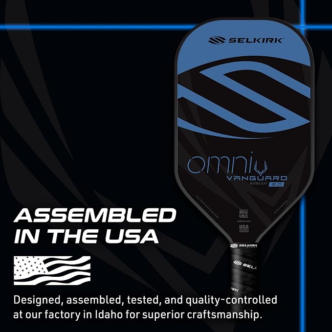 Selkirk Sport Vanguard Hybrid Pickleball Paddle | Carbon Fiber Pickleball Paddle with a Polypropylene X5 Core | Pickleball Rackets