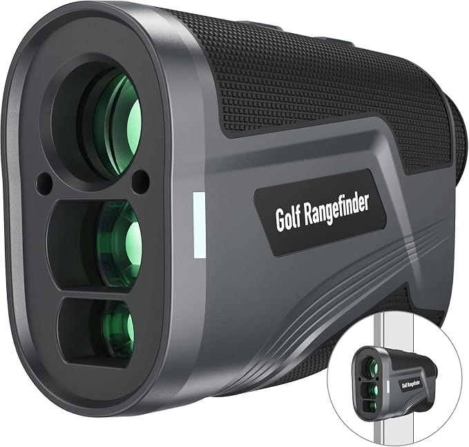 Golf Ranger Finder with Slope, 1100 Yard Range Finder, Magnetic Golf Range Finder, 6X Magnification with Flag Pole Lock Vibration, Rangefinders with Rechargeable Battery, Golf Gifts for Men