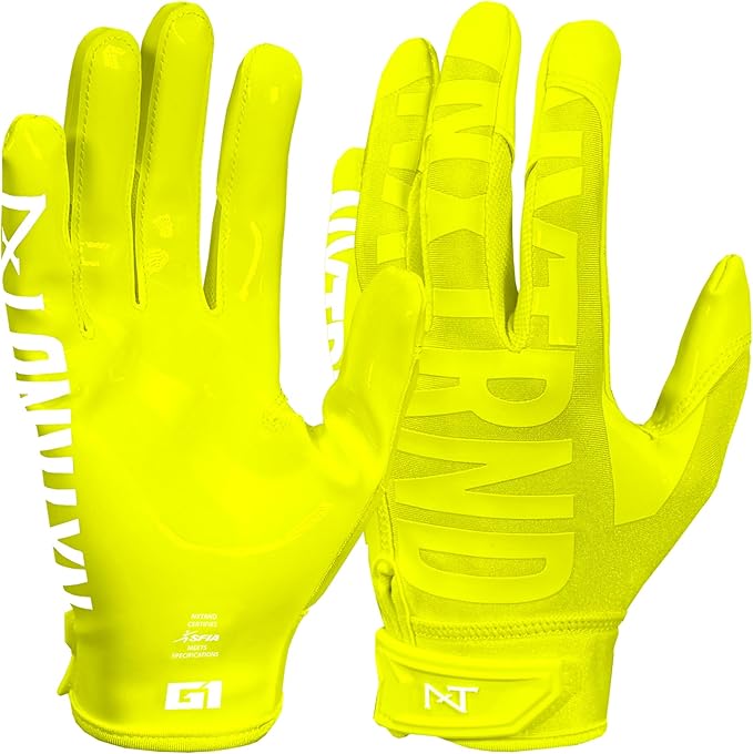 Nxtrnd G1 Pro Men's Football Gloves, Adult Sticky Receiver Gloves