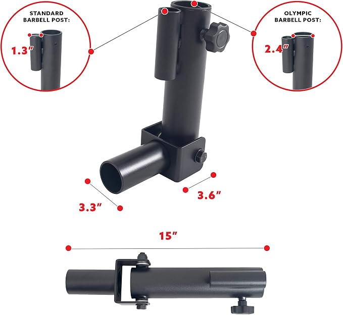 Sunny Health & Fitness Power Cage Squat Rack Upgrade Attachments, Dip Bar, Plate Bar Holder, Belt Squat, J Hook, Lat, Adapter, U Ring, Pull Up Bar, Landmine, Captain's Chair, Tricep Rope For Home Gym