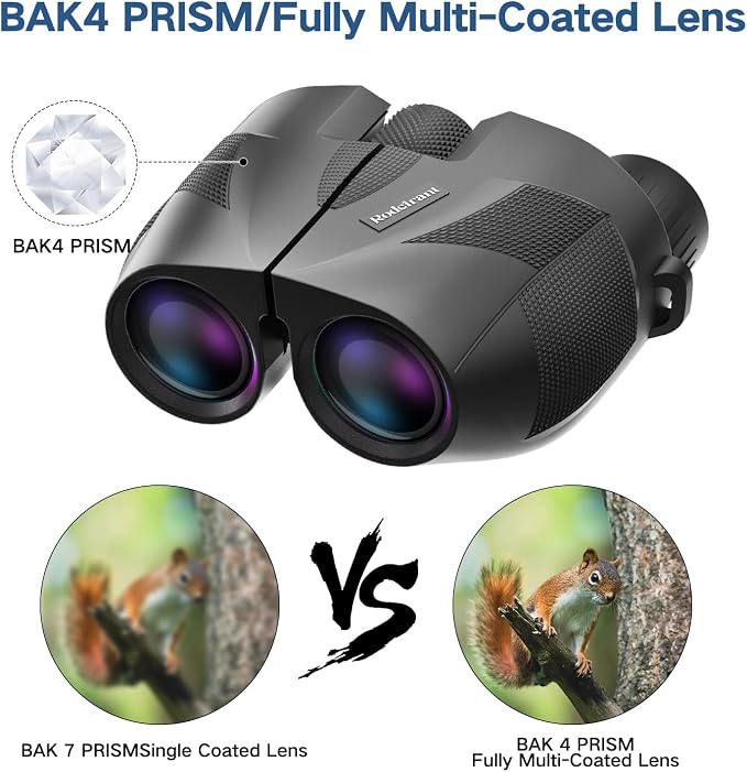 20x25 Compact Binoculars for Adults,High Powered Large Eyepiece Waterproof Binoculars,Easy Focus for Bird Watching,Hiking,Travel and Sport Games