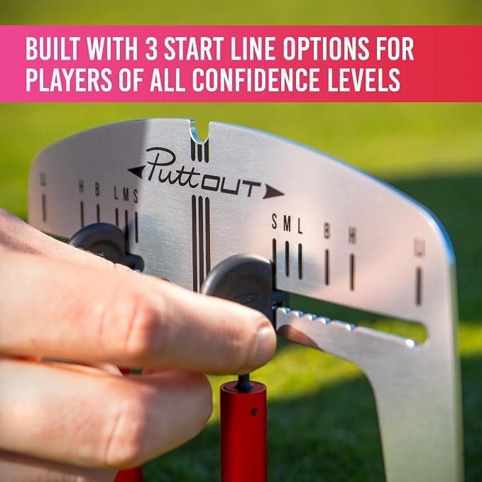 PuttOUT Magnetic Putting Mirror with Adjustable Gate