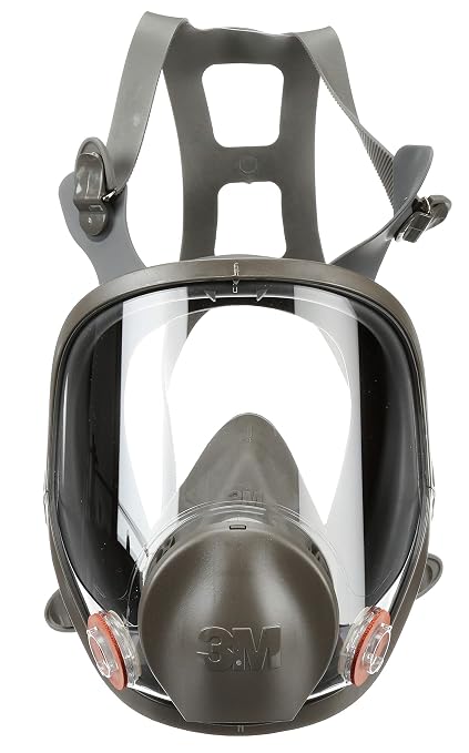 3M 6800 Full Facepiece Reusable Respirator, Medium, Gray