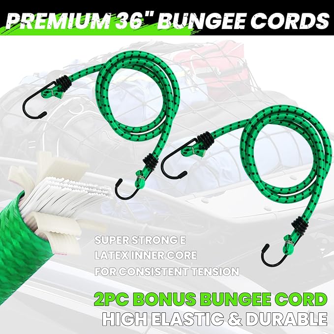 Ratchet Straps Medium Duty 4 Pack -1 Inch x 15 Feet (1,823LB Break Strength)- Motorcycle Tie Down Straps -Soft Loops with Bungee Cords- Ratchet Tie Down Set for Powersports, Motorcycle or Moving Cargo