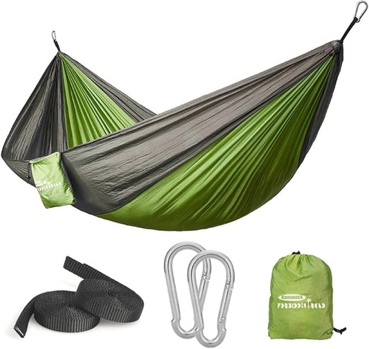 Forbidden Road Camping Hammock 400lbs Capacity Portable Hammock for Outside, Backyard, Travel, Backpacking, Beach