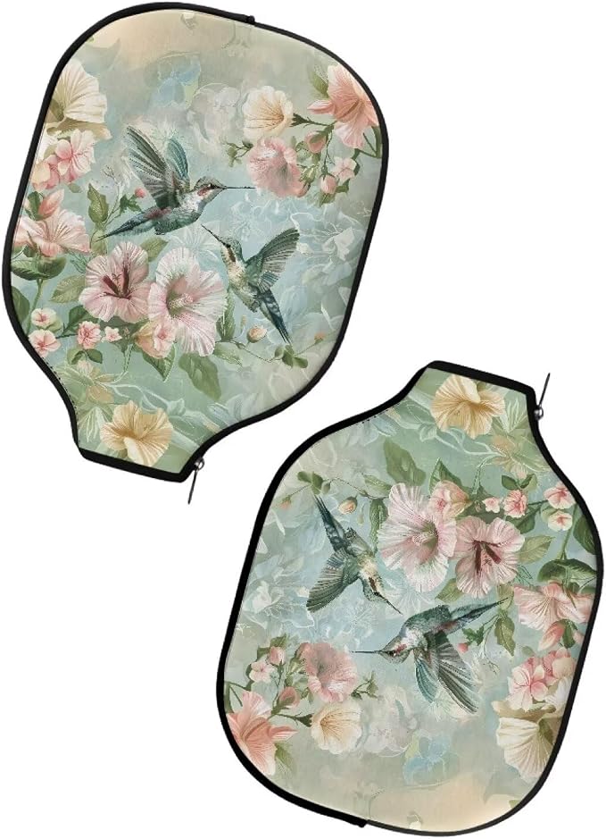 Hummingbird Pickleball Paddle Covers Only Pickle Ball Paddle Cover Pack of 1 Neoprene Pickleball Racket Sleeve with Zippered Pickleball Sports Equipment Case Fits Most Paddle
