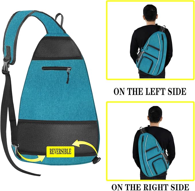 Pickleball Bag - Pickleball Bags for Women Men - Pickleball Backpack - Travel Pickleball Paddle Case, Pickle Ball Bag for Pickleball Paddle Tennis Racket, Protable Pickleball Sling Bag
