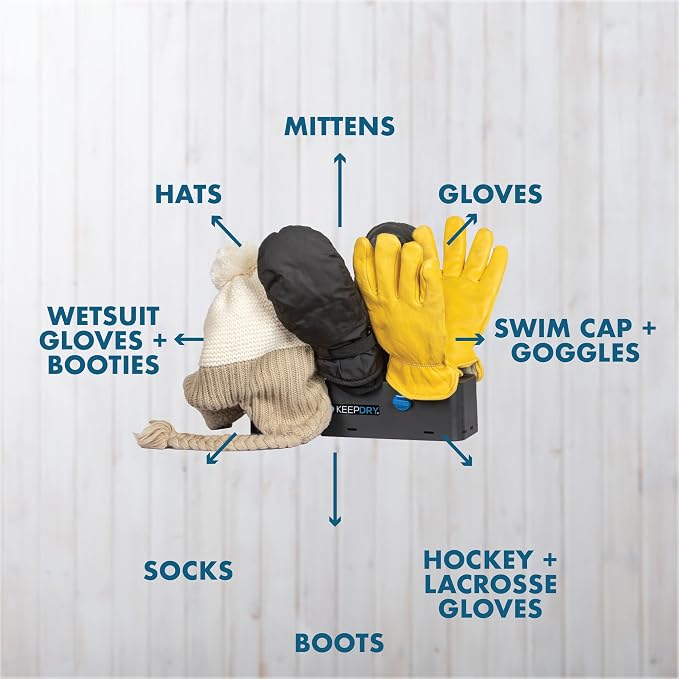 KeepDry Glove Dryer - Eco-Friendly Vent Drying Rack to Dry Gloves, Shoes, Hats, Socks & Boots - Safe, Non-Electric Dryer