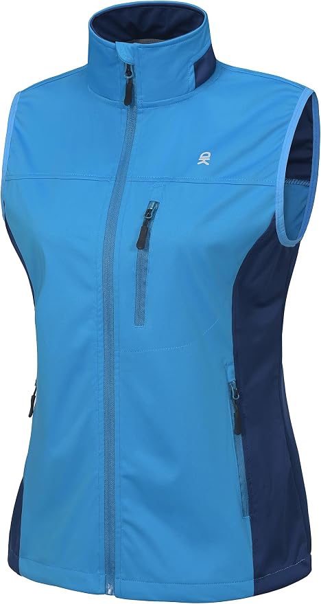 Little Donkey Andy Lightweight Cycling Vest Windproof Sleeveless Jacket for Women Water-Repellent Stretch Vest for Running