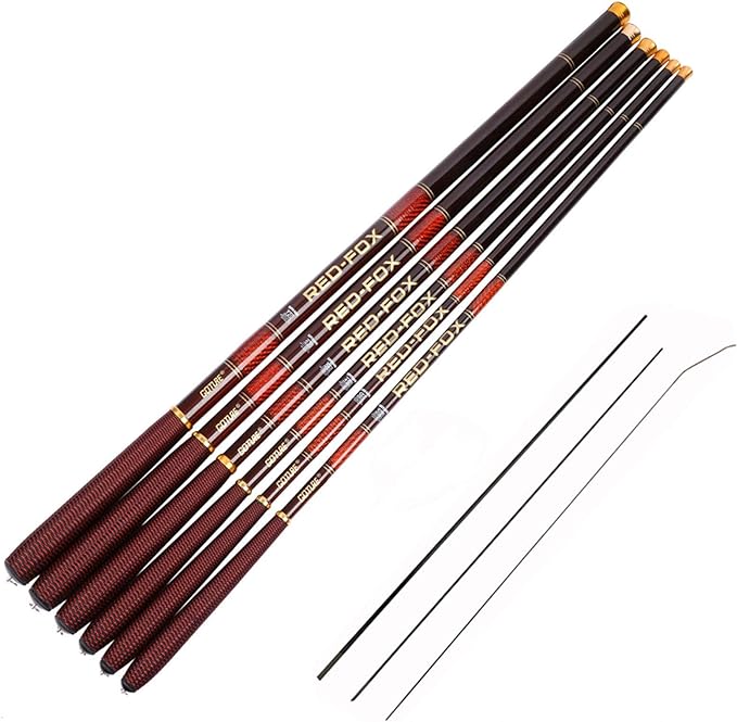 Goture Telescopic Tenkara Fishing RodPortable Hand Fishing Poles 12-24Ft | Reinforced ultralight blank resists cracking on hard runs; ideal all-round length for stream, pond & lake bank fishing