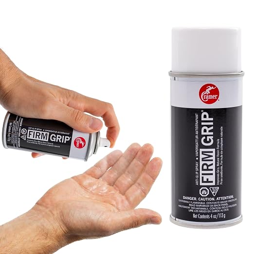 Cramer Firm Grip, Anti-Slip Grip Enhancer for Sweaty Hands & Activities Like Football, Tennis, Golf, Weightlifting, Pole Fitness & Gymnastics, Spray or Powder, 4 Ounce