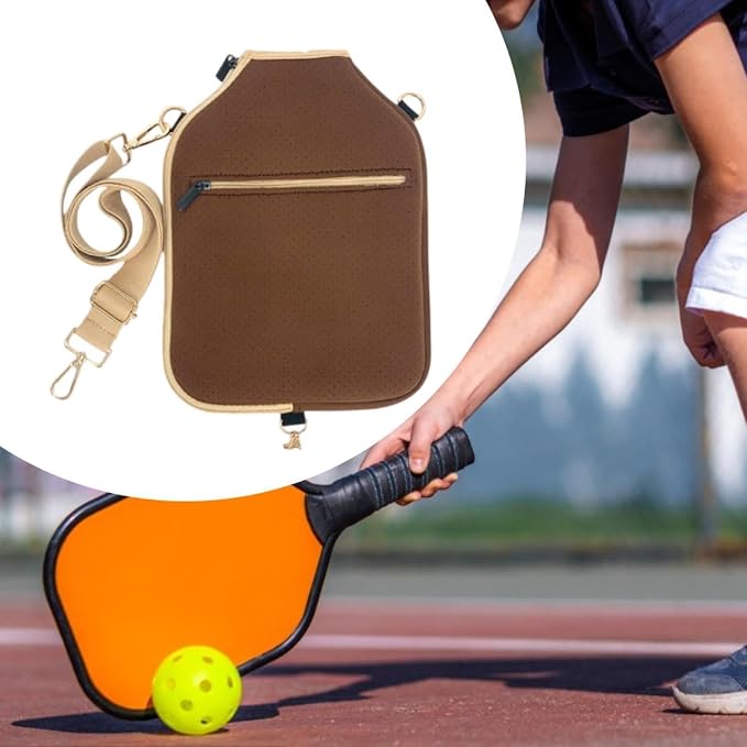 harayaa Pickleball Racket Cover Neoprene Protective Paddle Storage Carrier Pouch with Zipper And Detachable Adjustable Shoulder Strap Suitable for Facility Tr