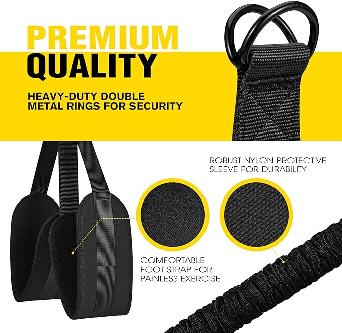 Ayombo Pull Up Assistance Bands, Resistance Bands for Pull Up Bar Workout, Adjustable Heavy Duty Pull Up Assist Equipment with 4 Assistance Bands, Home Gym Fitness Exercise Strength Training