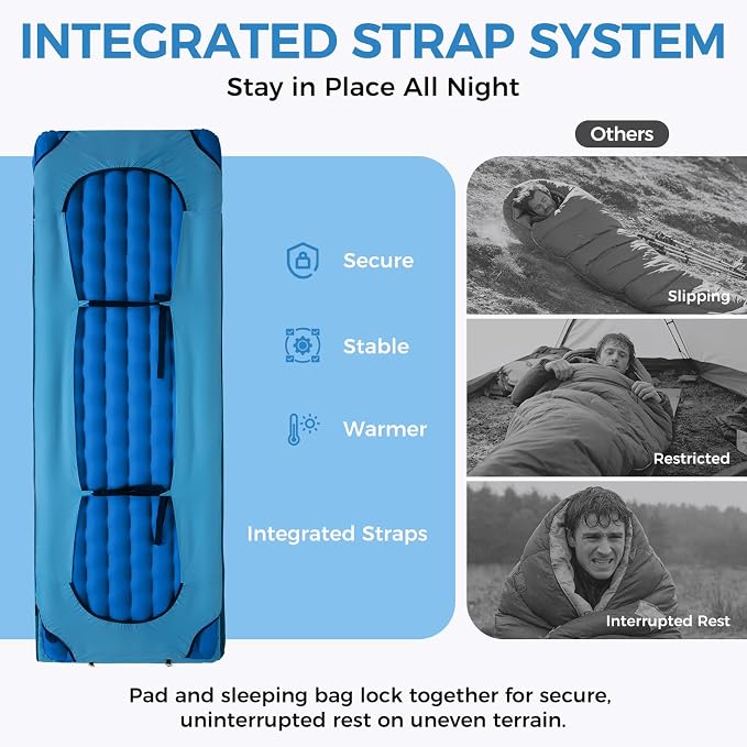 ATEPA Down Sleeping Bag for Adults, Recycled Ultralight 35°F 40°F 45°F 50°F 650FP / 700FP 3 Season Compact Sleeping Bags with Compression Sack for Backpacking Camping Hiking, Can Be Attached to Pad