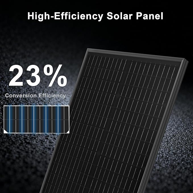 50 Watt 12Volt Solar Panel Kit Monocrystalline Module 10A Charge Controller for RV, Boats, Trailer, Camper,Off-Grid System (50w Solar kit)