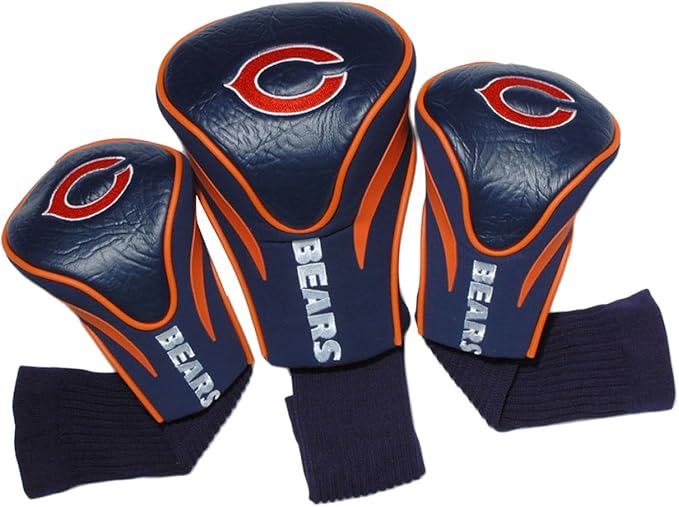 Team Golf NFL Cincinnati Bengals Contour Golf Club Headcovers (3 Count) Numbered 1, 3, & X, Fits Oversized Drivers, Utility, Rescue & Fairway Clubs, Velour Lined for Extra Club Protection