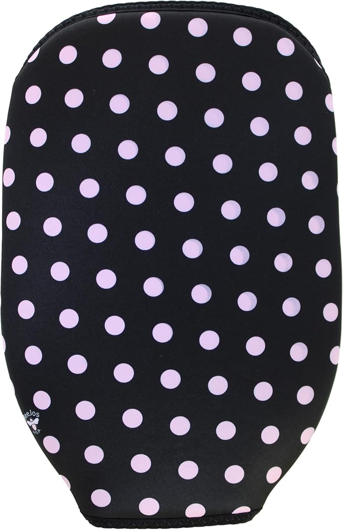 BeeJos Women's Polka Dot Collections: Premium Slip-On Pickleball Paddle Cover-Fits Standard Size Paddles-Zipperless (Paddle not Included) 6 Color Variations