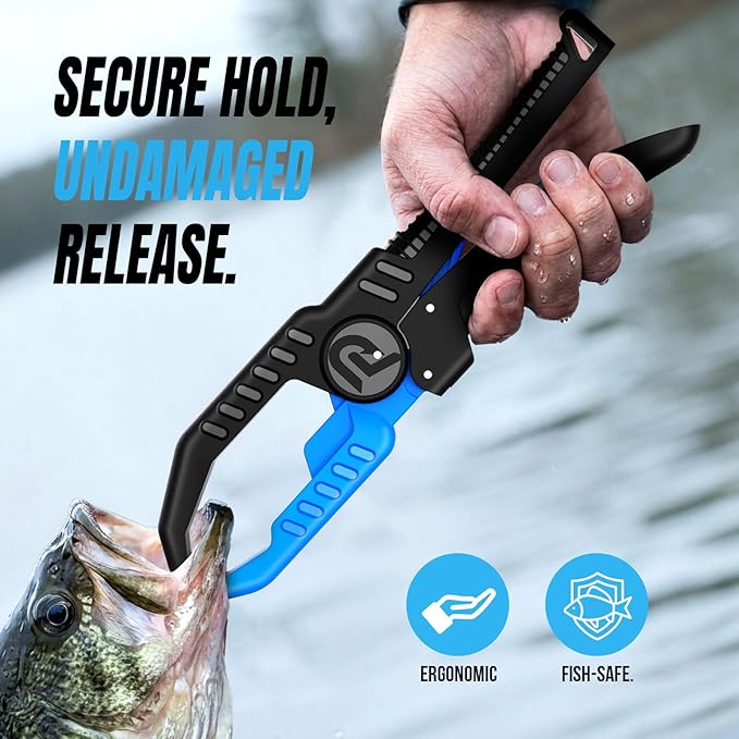 PLUSINNO Fishing Gear, Fishing Tools, Fishing Accessories, Corrosion Resistant Fishing Pliers Kit, Fishing Knife, Floating Fish Lip Gripper Fishing Gifts for Men, Gifts for Fishermen