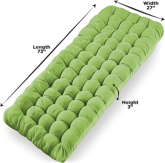 Zone Tech Camping Cot Mattress Pad Premium Quality Outdoor Comfortable Thicker Cotton Sleeping Cot Lightweight Waterproof Bottom Pad Mattress for Adult, Kid