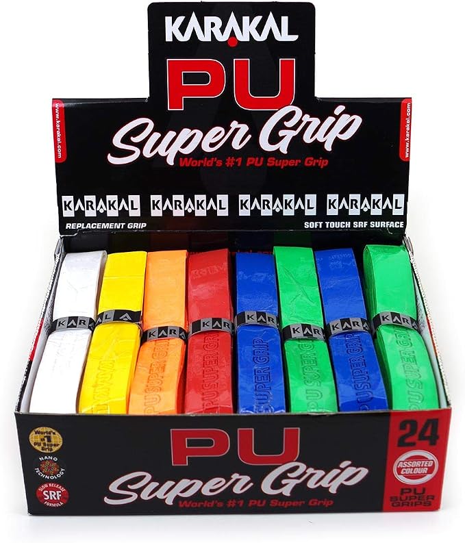 KARAKAL - PU Super Grip - self-Adhesive Grip Tape for Badminton Squash Tennis Hockey Sticks or Curling