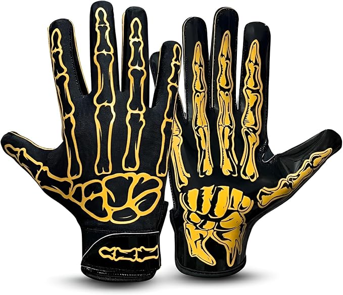 Football Gloves – Super Sticky Receiver Gloves to Boost Grip & Performance for Games & Training – Adult & Youth Sizes