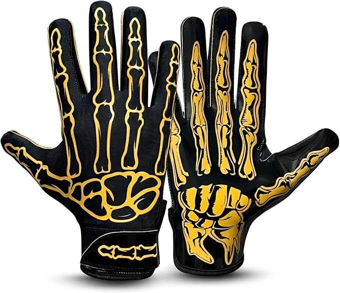 Football Gloves – Super Sticky Receiver Gloves to Boost Grip & Performance for Games & Training – Adult & Youth Sizes