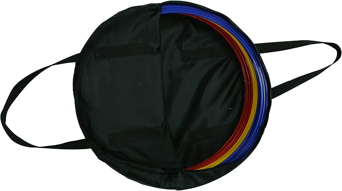 Speed & Agility Training Rings - Set of 12 - with Carrycase - by Trademark Innovations