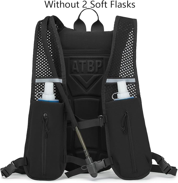 Running Hydration Vest Pack Tactical 3L Water Bladder Backpack Bag for Cycling Marathon Hiking Daypack Men & Women