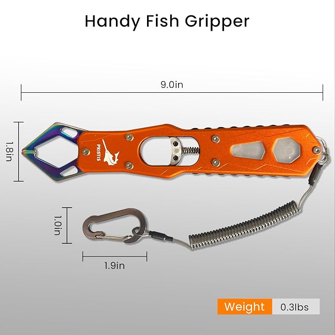 Pristis Exquisite Outdoor Fishing Equipment Combination, High Strength Fish Gripper & Athletic Waterproof Socks (Small), Nice Gift for Family