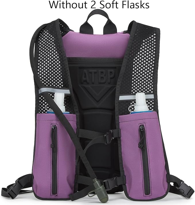 Running Hydration Vest Pack Tactical 3L Water Bladder Backpack Bag for Cycling Marathon Hiking Daypack Men & Women