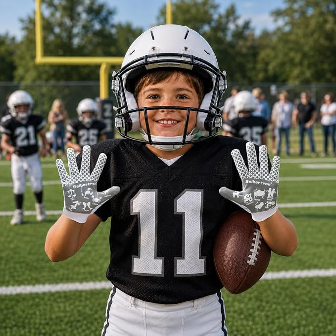 Seibertron Pro 3.0 Twelve Constellations Elite Ultra-Stick Football Receiver Gloves | Super Sticky Grip for Youth Kids Boys 8-12 Girls & Adult Men & Women, Perfect Sports Gift