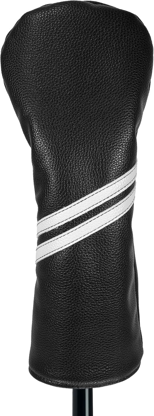Golf Club Head Covers - 4pcs or 1pc Golf Accessories Club Covers Set for Woods and Driver Fairway Hybrids with Interchangeable Tags