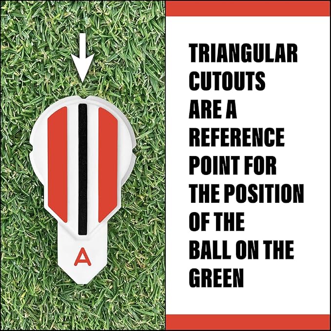 Putting Alignment Aid Tool - Golf Ball Marker - Rotate to Aim - Golf Gift Accessory for Men & Women Golfers - USGA Compliant