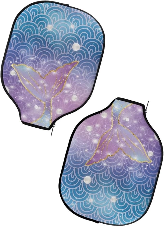 Pickleball Paddle Covers, Fits Standard Pickleball Racquets, Durable Zippered Paddle Cover Universal 8.6 x 11.4Inch